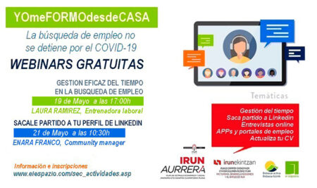 Bidasoa activa lanza la iniciativa ‘Yo me formo en casa’ dirigida a personas en búsqueda de empleo