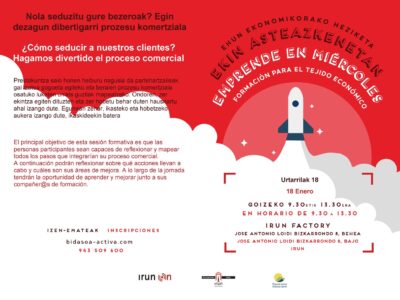 (EI01/023) Emprende en miércoles • ¿Cómo seducir a nuestros clientes? Hagamos divertido el proceso comercial