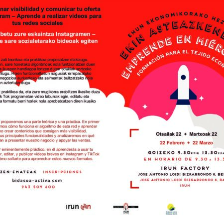 (EI02/023) Emprende en miércoles • Cómo ganar visibilidad y comunicar tu oferta en Instagram – Aprende a realizar vídeos para tus redes sociales