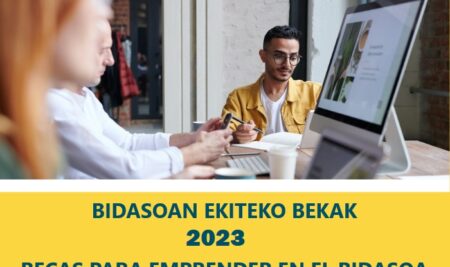 Resolución de la primera convocatoria del programa “Becas para emprender en el Bidasoa 2023”