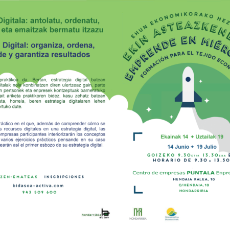 (EH01/023) Ekin asteazkenetan • Plan Digitala: antolatu, ordenatu, neurtu eta emaitzak bermatu itzazu