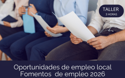 Oportunidades de empleo local. Fomentos empleo 2026 (26-Fomen-1)