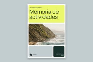 Portada de la Memoria de actividades 2025 de Bidasoa activa