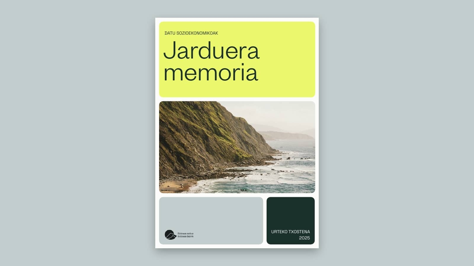 Bidasoa bizirik-en 2025eko Jarduera memoriaren azala